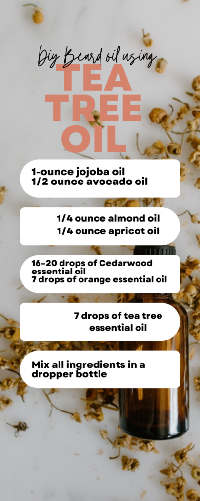 diy tea tree oil beard oil Diy recipe using tea tree oil
