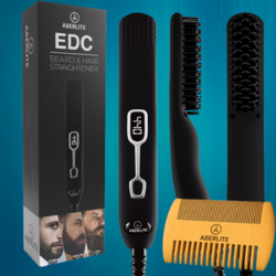 aberlite iconic beard heat brush