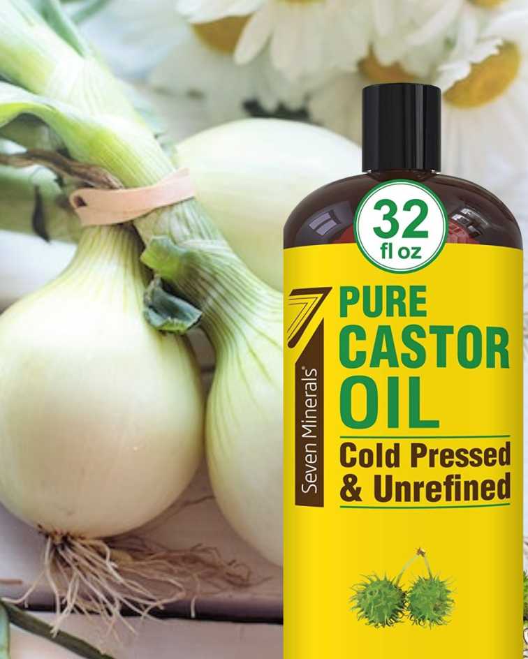 castor oil and onion juice for beard growth